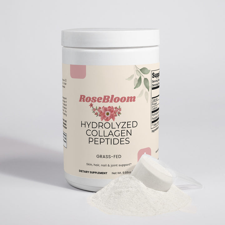 Rosebloom Grass-Fed Hydrolyzed Collagen Peptides| Powder