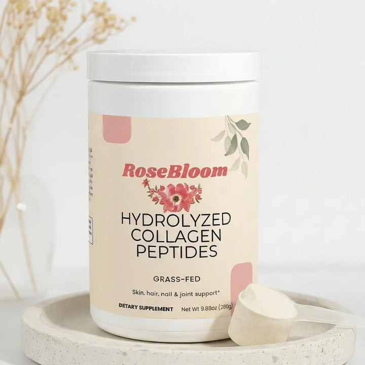 Rosebloom Grass-Fed Hydrolyzed Collagen Peptides| Powder