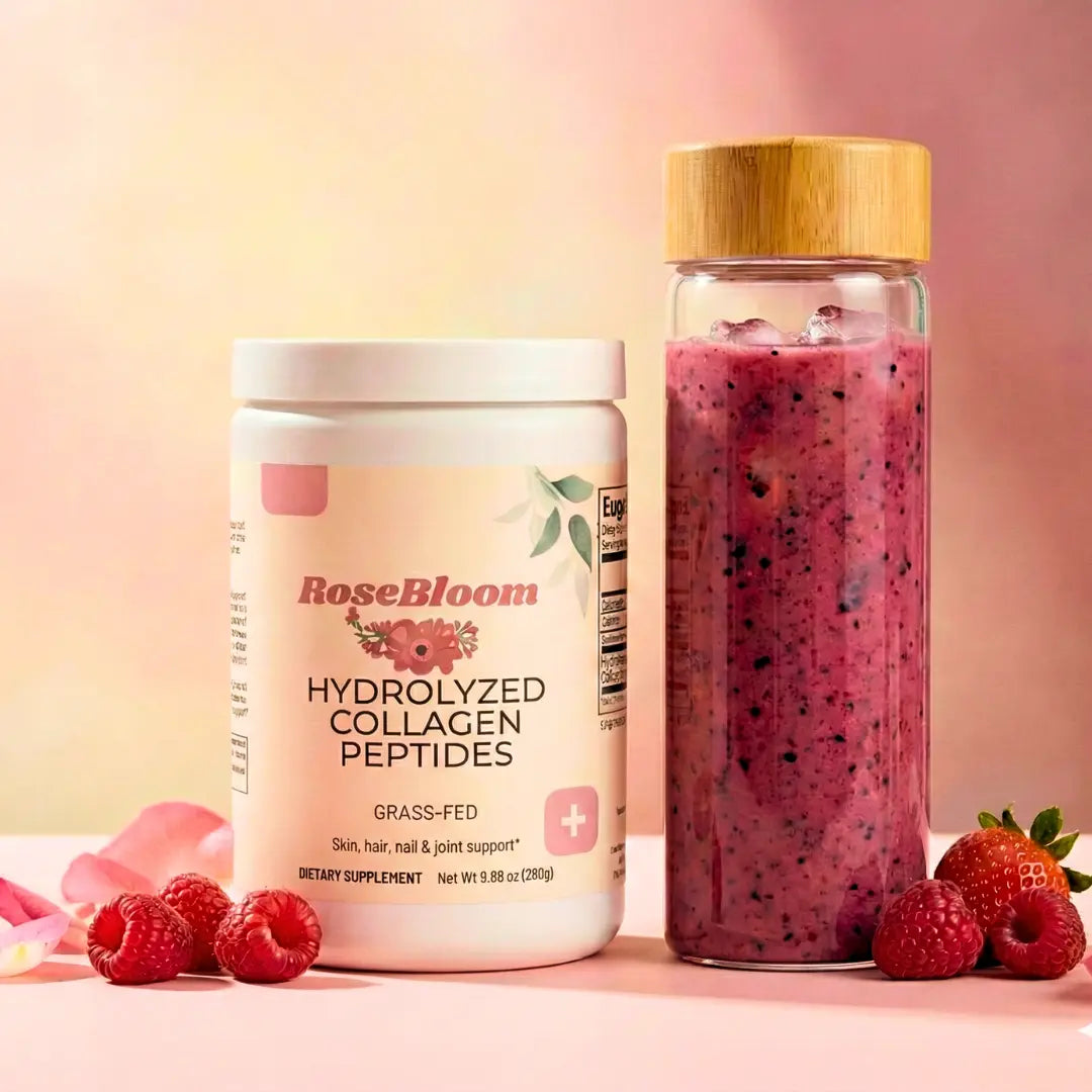 Rosebloom Grass-Fed Hydrolyzed Collagen Peptides| Powder