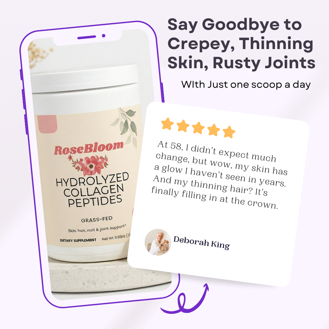 Rosebloom Grass-Fed Hydrolyzed Collagen Peptides| Powder