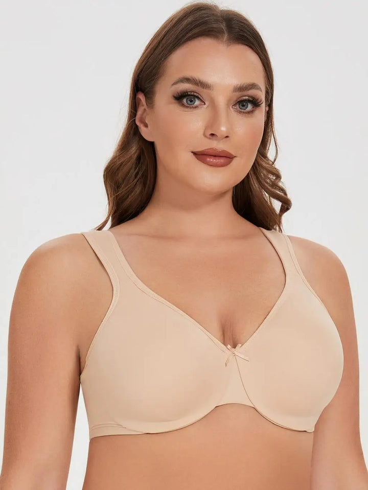 Quinn Seamless Unlined Minimizer - Black/Beige