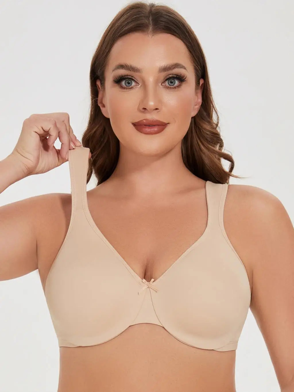 Quinn Seamless Unlined Minimizer - Black/Beige