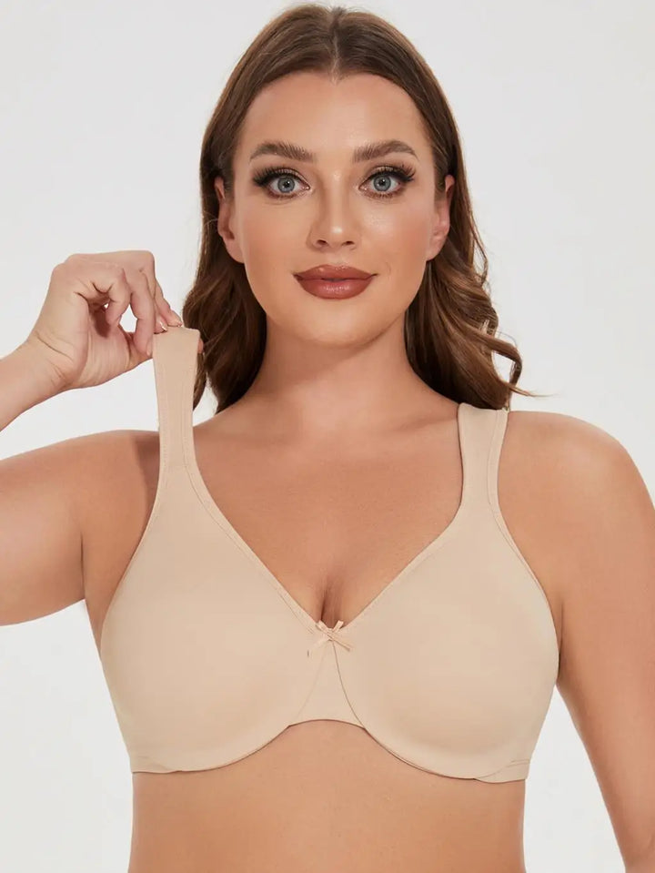Quinn Seamless Unlined Minimizer - Black/Beige