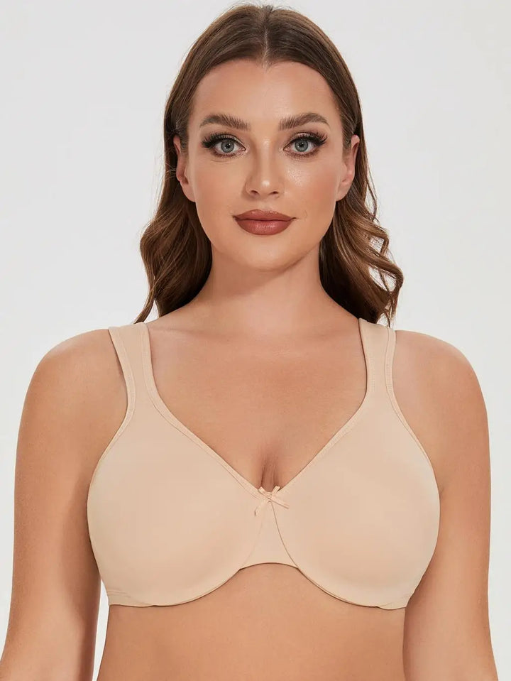 Quinn Seamless Unlined Minimizer - Black/Beige