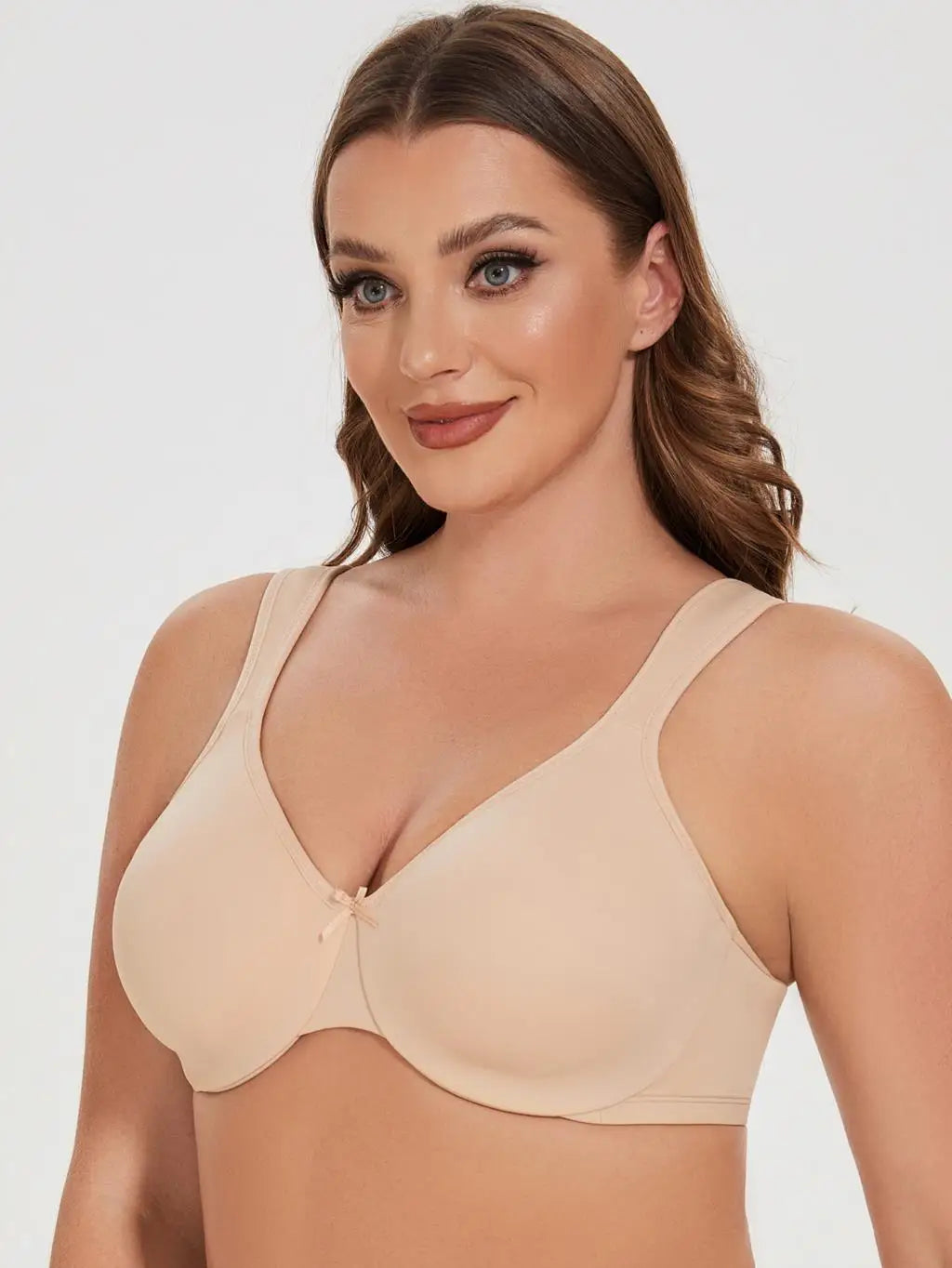 Quinn Seamless Unlined Minimizer - Black/Beige