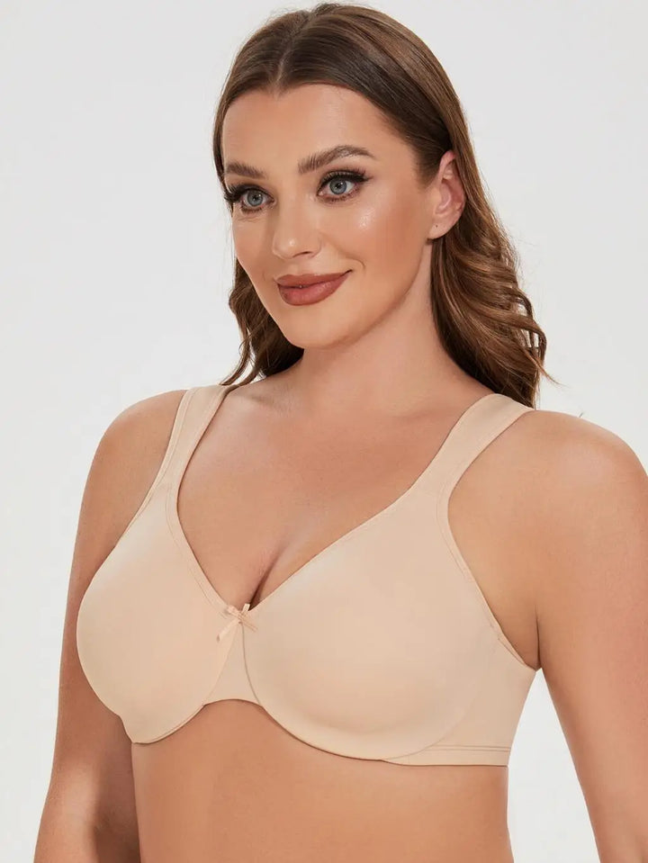 Quinn Seamless Unlined Minimizer - Black/Beige