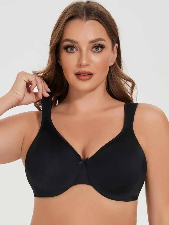 Quinn Seamless Unlined Minimizer - Black/Beige