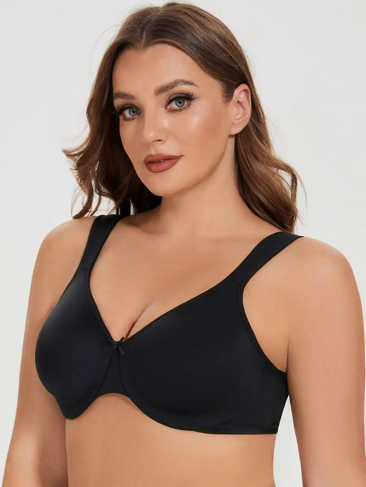 Quinn Seamless Unlined Minimizer - Black/Beige
