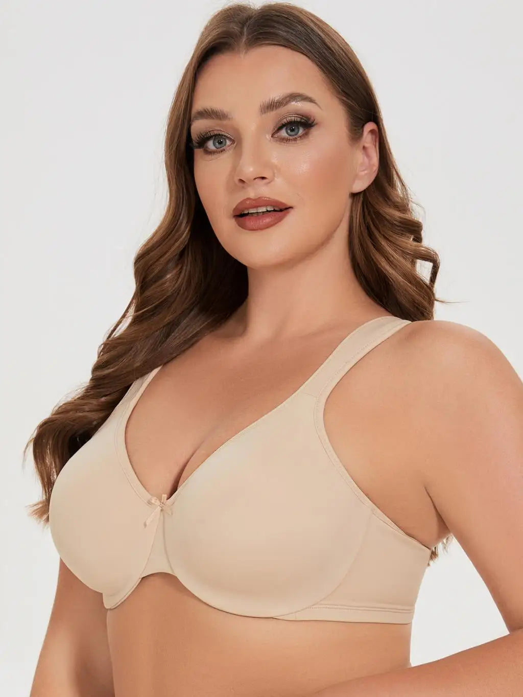 Quinn Seamless Unlined Minimizer - Black/Beige