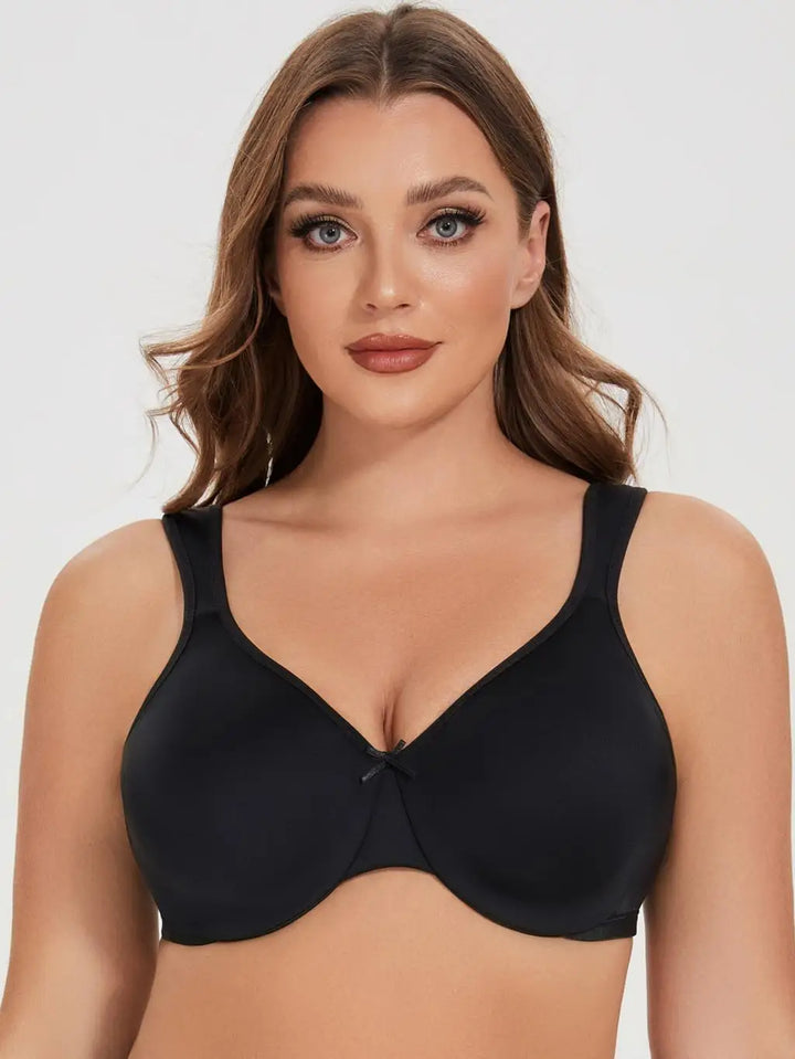 Quinn Seamless Unlined Minimizer - Black/Beige