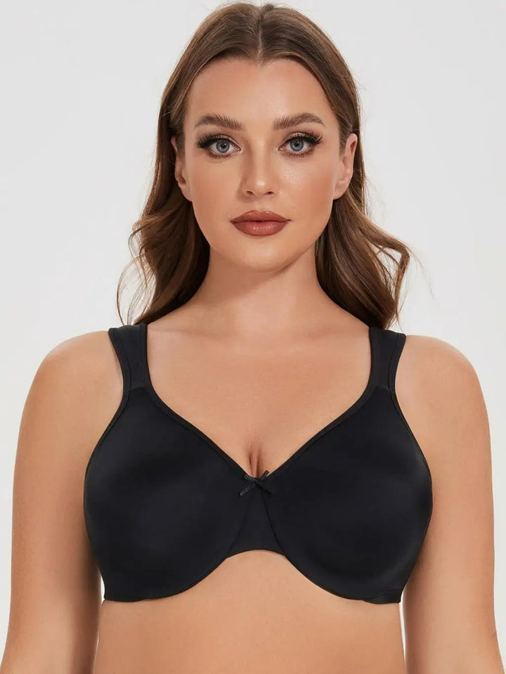 Quinn Seamless Unlined Minimizer - Black/Beige