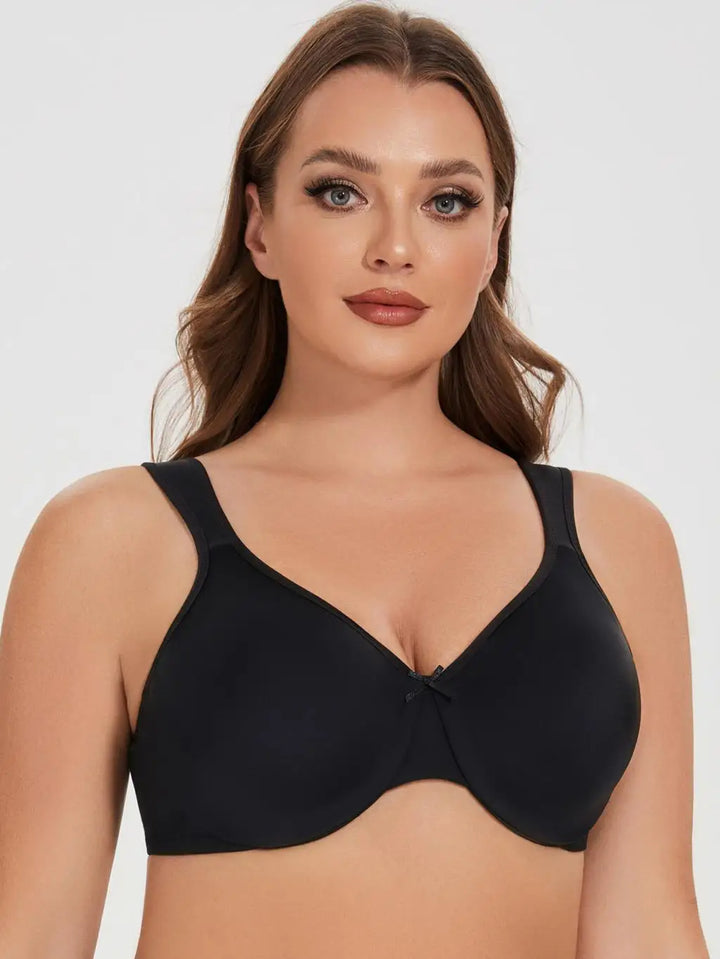 Quinn Seamless Unlined Minimizer - Black/Beige