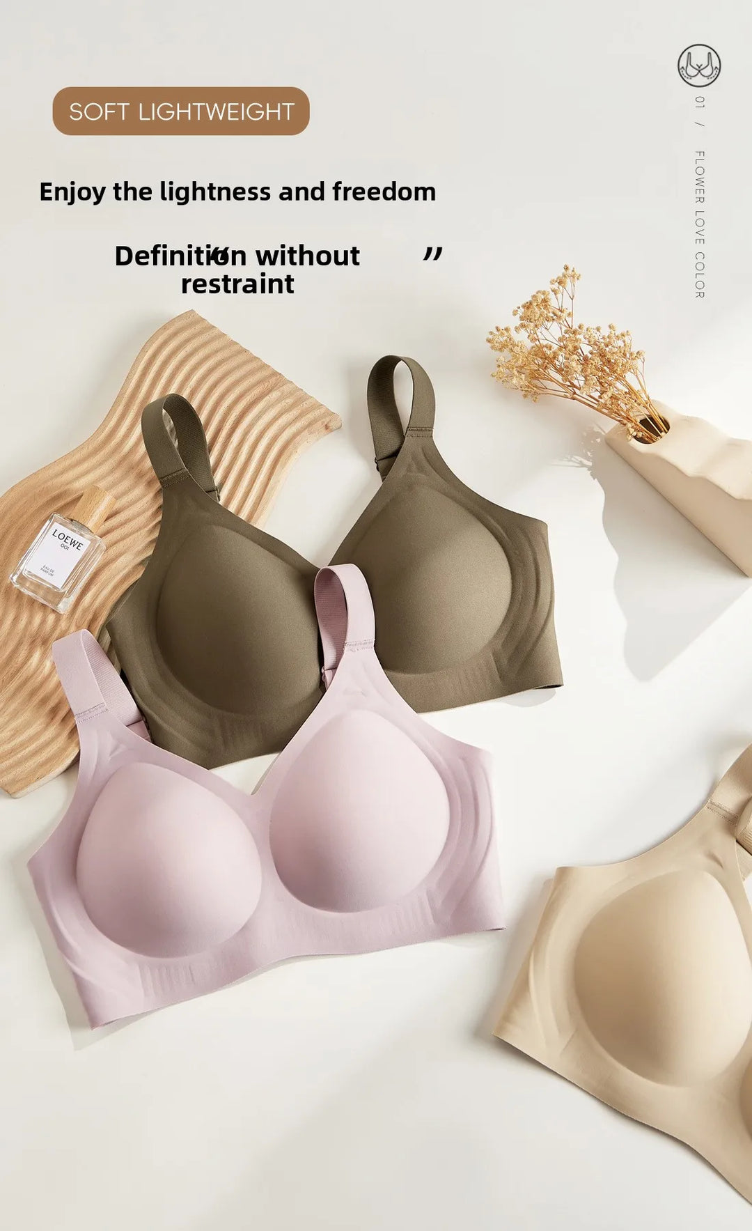 Jade Supportive Wireless Bra | M-5XL