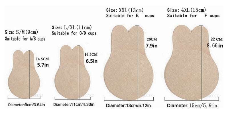 Alice Invisible Push Up Adhesive Bra